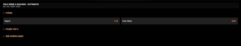 Thời điểm nào nên đặt cược đội vô địch?